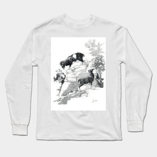 Jin jang Moufflons drawing Long Sleeve T-Shirt